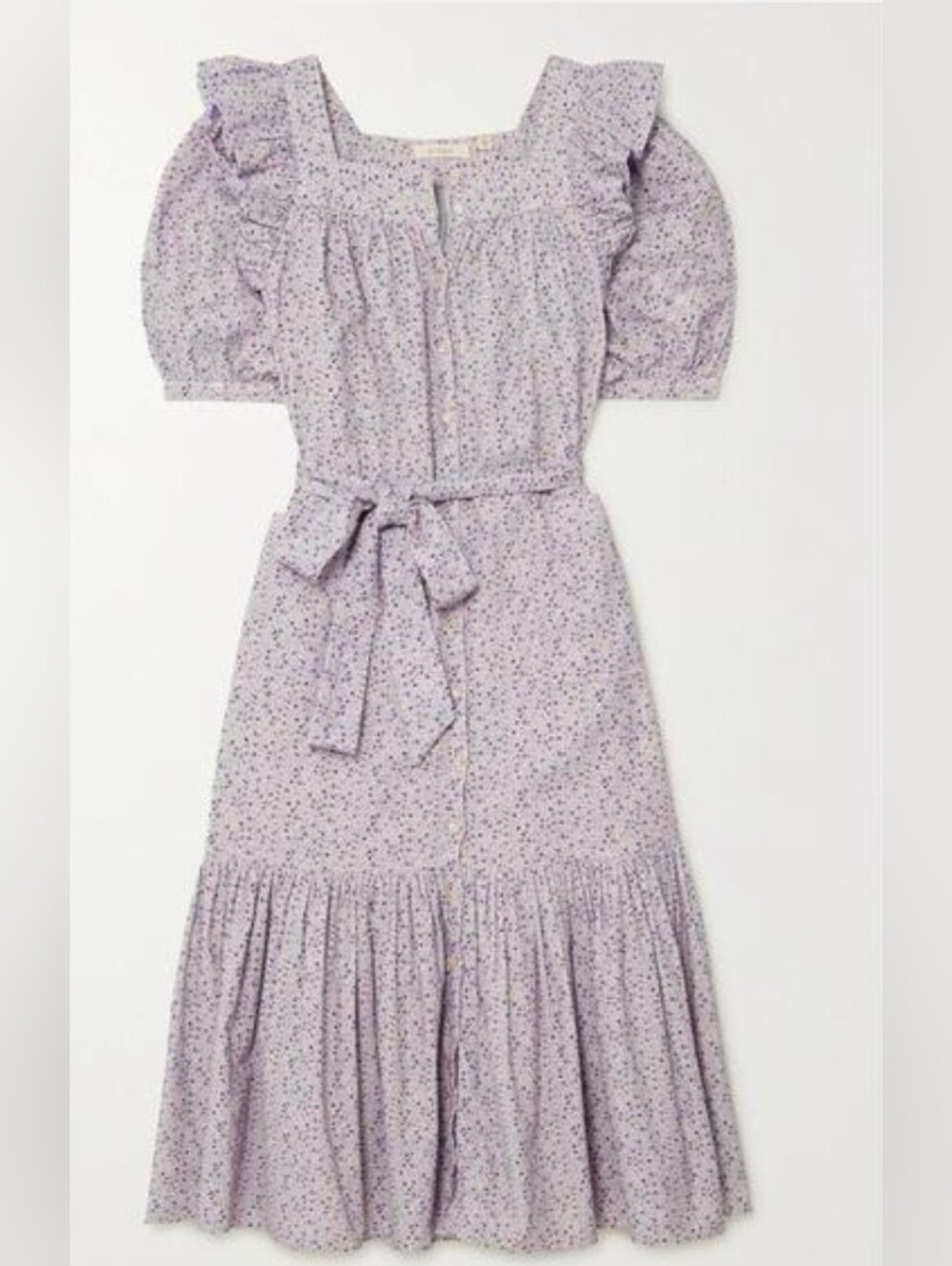 Doen Malta California Wildflower Button-Front Dress with Tie Waist